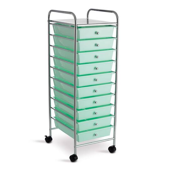 10 Drawer Rolling Cart By Simply Tidy, Rolling Storage Containers Drawers